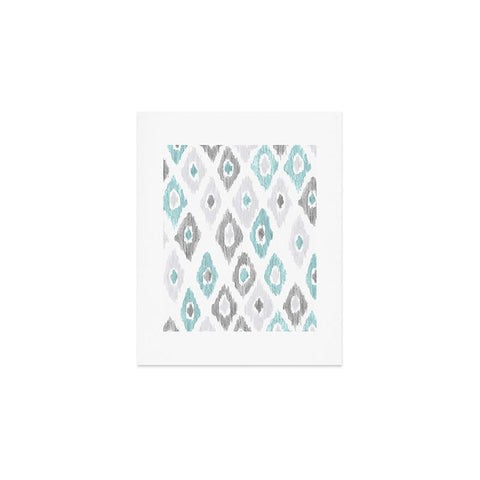 Social Proper Quiet Ikat Art Print