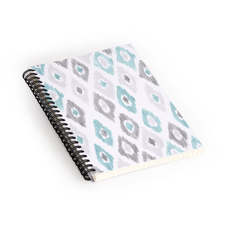 Social Proper Quiet Ikat Spiral Notebook