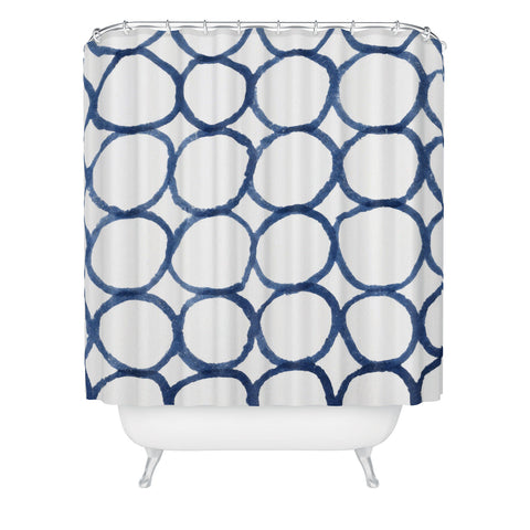 Social Proper Ringful Shower Curtain