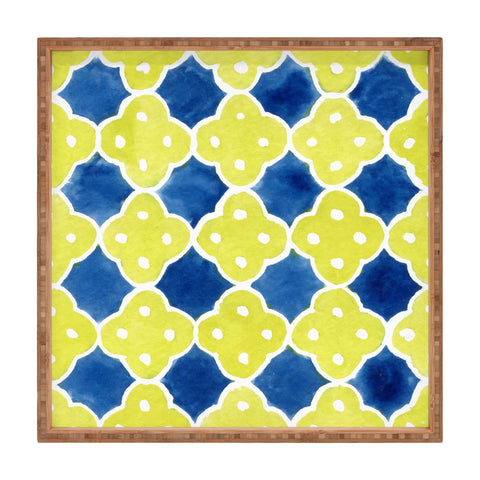 Social Proper Spanish Tiles Square Tray
