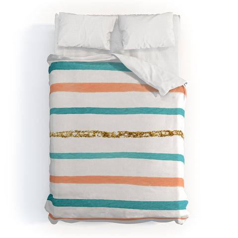 Social Proper Sparkle Stripe Duvet Cover