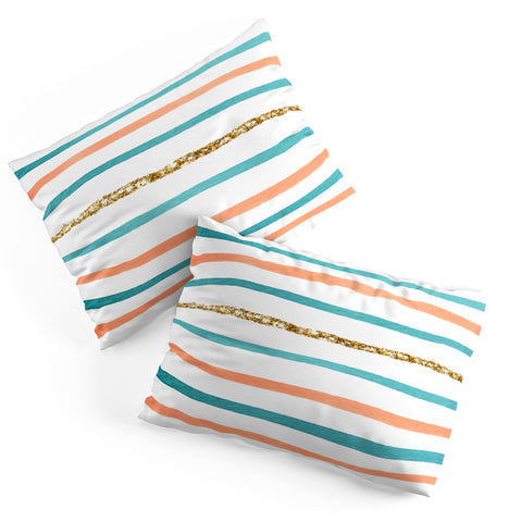 Social Proper Sparkle Stripe Pillow Shams