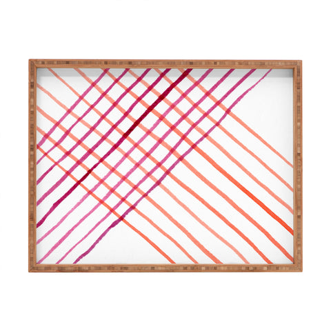 Social Proper Threads That Bind Us Rectangular Tray