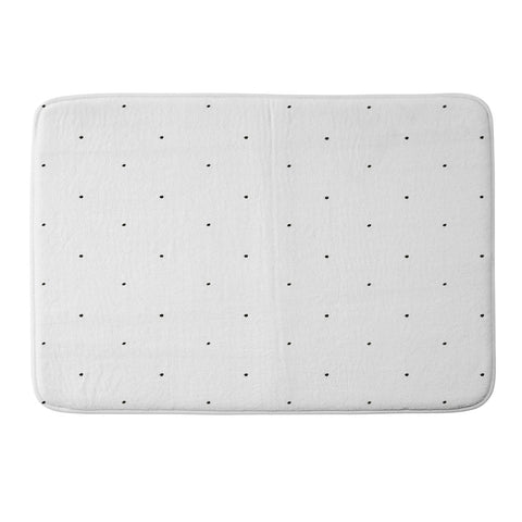 Social Proper Tiny Dot Memory Foam Bath Mat