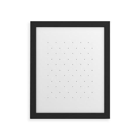 Social Proper Tiny Dot Framed Art Print