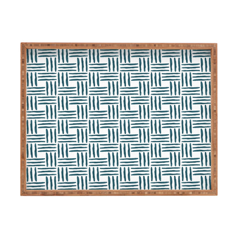 Social Proper Wasserweave Rectangular Tray