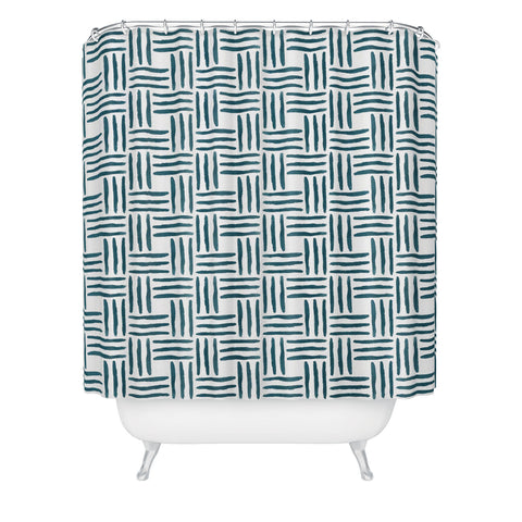 Social Proper Wasserweave Shower Curtain