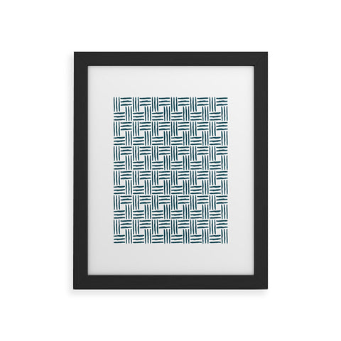 Social Proper Wasserweave Framed Art Print
