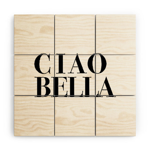 socoart Ciao Bella Wood Wall Mural