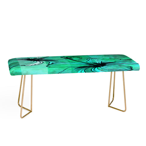 Sophia Buddenhagen Aqua Floral Bench