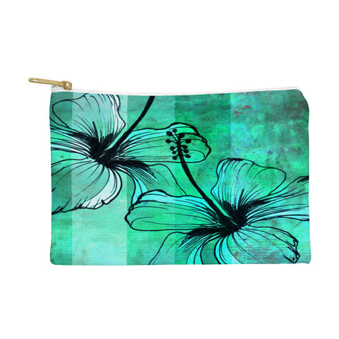 Sophia Buddenhagen Aqua Floral Pouch