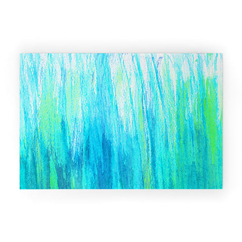 Sophia Buddenhagen Aqua Stream Welcome Mat