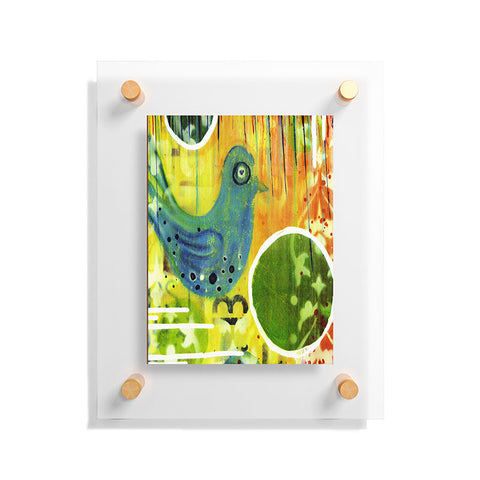 Sophia Buddenhagen Blue Bird Floating Acrylic Print