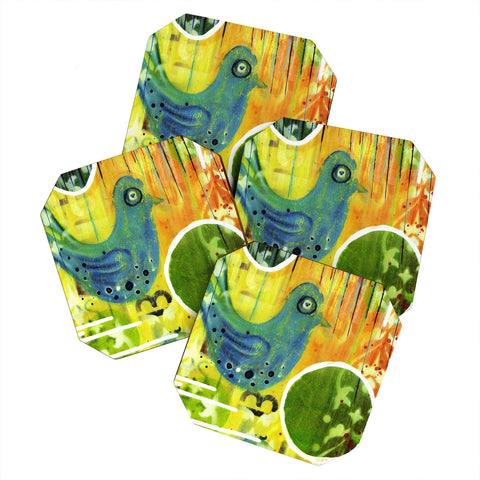 Sophia Buddenhagen Blue Bird Coaster Set