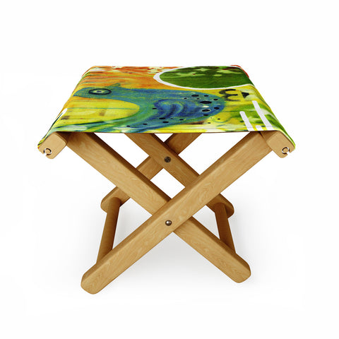 Sophia Buddenhagen Blue Bird Folding Stool