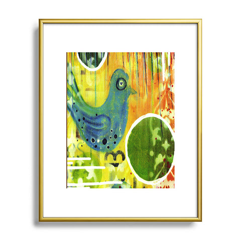 Sophia Buddenhagen Blue Bird Metal Framed Art Print
