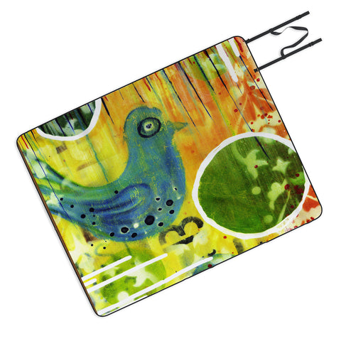 Sophia Buddenhagen Blue Bird Picnic Blanket