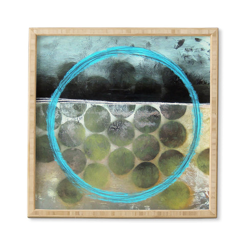 Sophia Buddenhagen Blue Circle Framed Wall Art