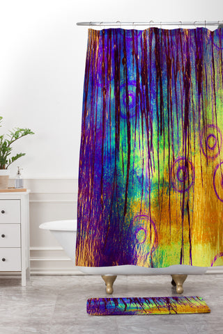 Sophia Buddenhagen Blue Crush Shower Curtain And Mat