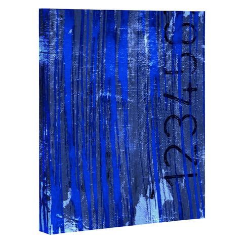 Sophia Buddenhagen Blue Numbers Art Canvas