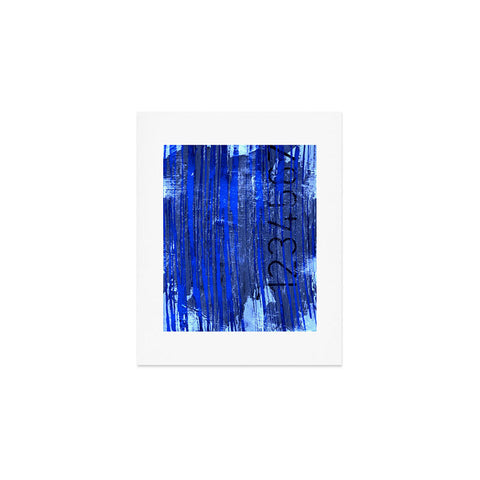 Sophia Buddenhagen Blue Numbers Art Print