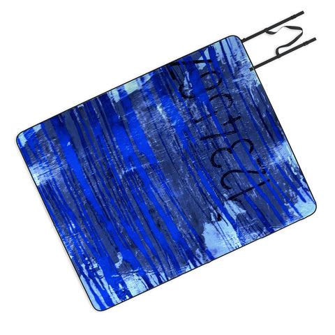 Sophia Buddenhagen Blue Numbers Picnic Blanket