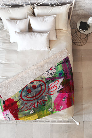 Sophia Buddenhagen Bright Bingo 1 Fleece Throw Blanket