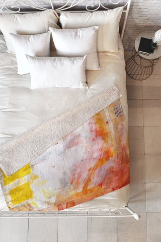 Sophia Buddenhagen Bright Book Fleece Throw Blanket