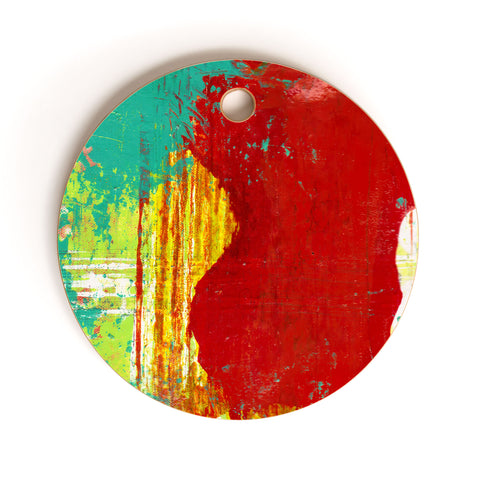 Sophia Buddenhagen Bright Red 1 Cutting Board Round