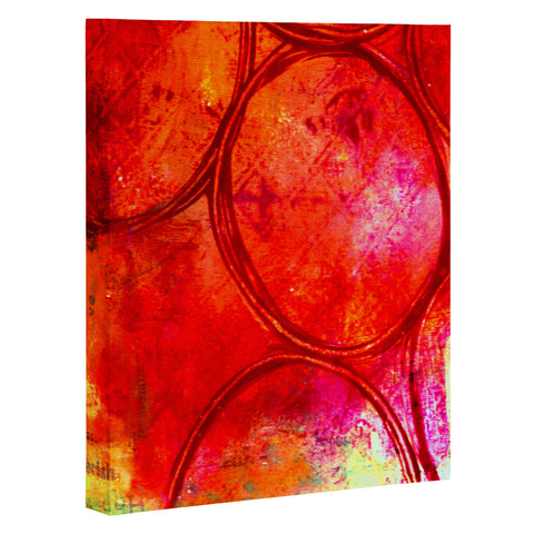 Sophia Buddenhagen Bright Red Circles Art Canvas