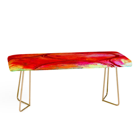Sophia Buddenhagen Bright Red Circles Bench