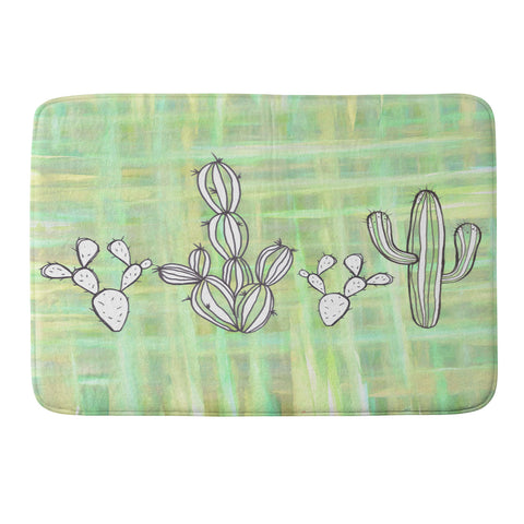 Sophia Buddenhagen Cactus Friends Memory Foam Bath Mat