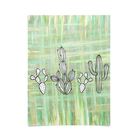 Sophia Buddenhagen Cactus Friends Poster