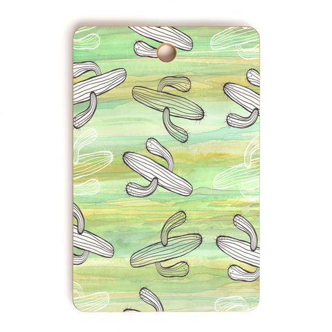 Sophia Buddenhagen Cactus Mix Cutting Board Rectangle