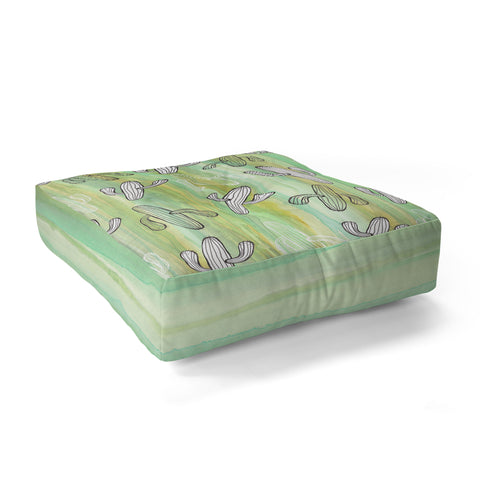 Sophia Buddenhagen Cactus Mix Floor Pillow Square