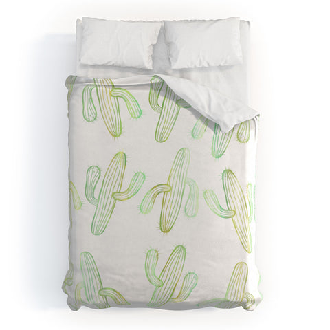 Sophia Buddenhagen Cactus Party Duvet Cover