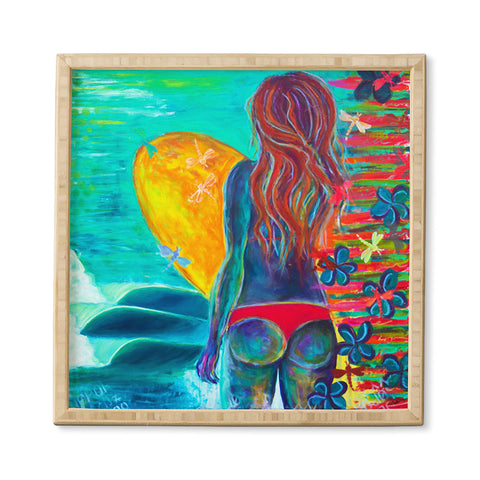 Sophia Buddenhagen Cheeky Surfer Framed Wall Art