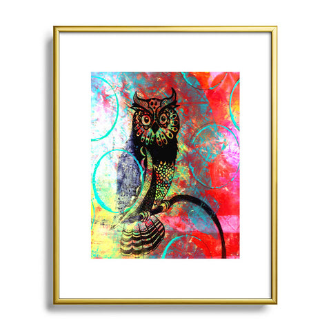 Sophia Buddenhagen Color Owl Metal Framed Art Print