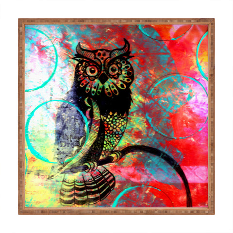 Sophia Buddenhagen Color Owl Square Tray