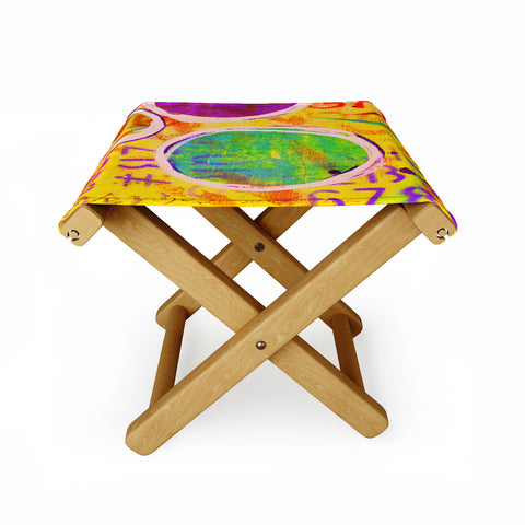 Sophia Buddenhagen Colored Circles Folding Stool