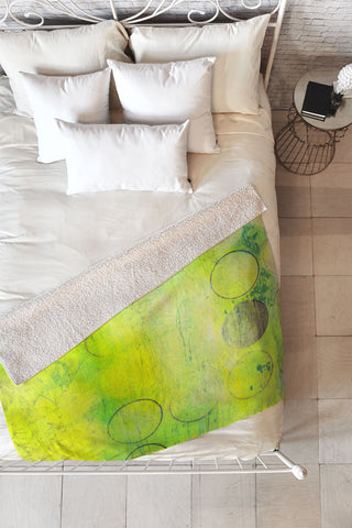 Sophia Buddenhagen Dream Yellow Fleece Throw Blanket