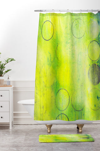 Sophia Buddenhagen Dream Yellow Shower Curtain And Mat