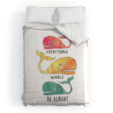 Sophia Buddenhagen Everything Whale Be Alright Comforter