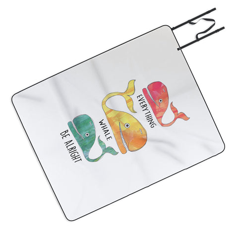Sophia Buddenhagen Everything Whale Be Alright Picnic Blanket