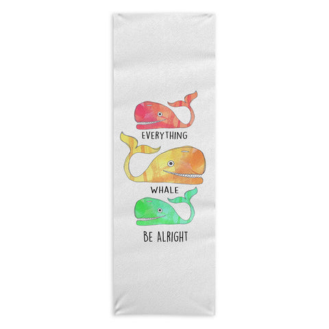 Sophia Buddenhagen Everything Whale Be Alright Yoga Towel