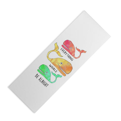 Sophia Buddenhagen Everything Whale Be Alright Yoga Mat