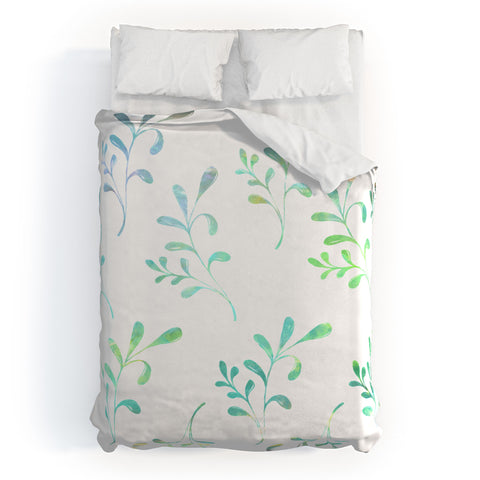 Sophia Buddenhagen Free White Duvet Cover