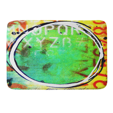 Sophia Buddenhagen Green Circle Memory Foam Bath Mat