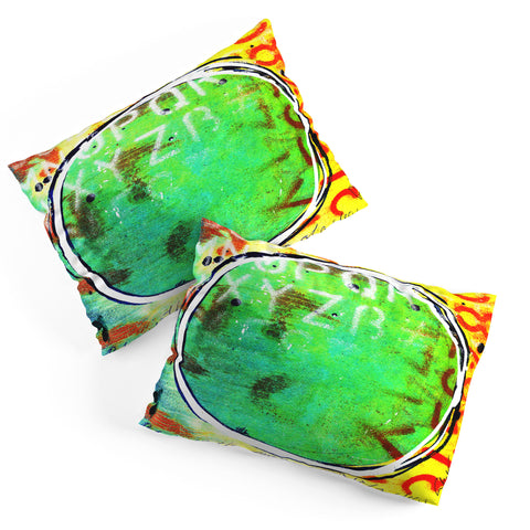 Sophia Buddenhagen Green Circle Pillow Shams