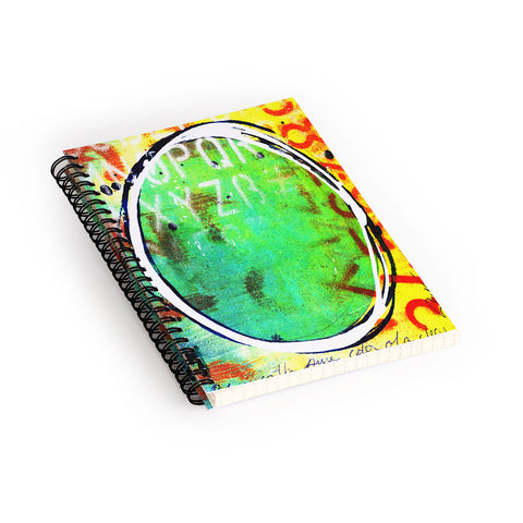 Sophia Buddenhagen Green Circle Spiral Notebook
